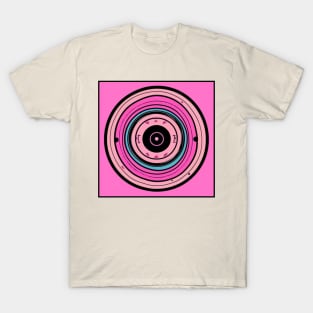 Pink Vinyl Record Graphic T-Shirt